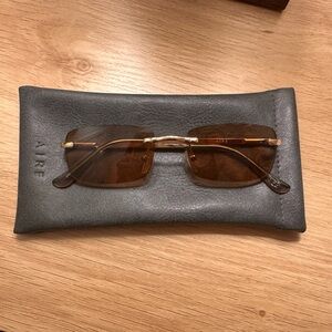 AIRE Gold Brown Sunglasses